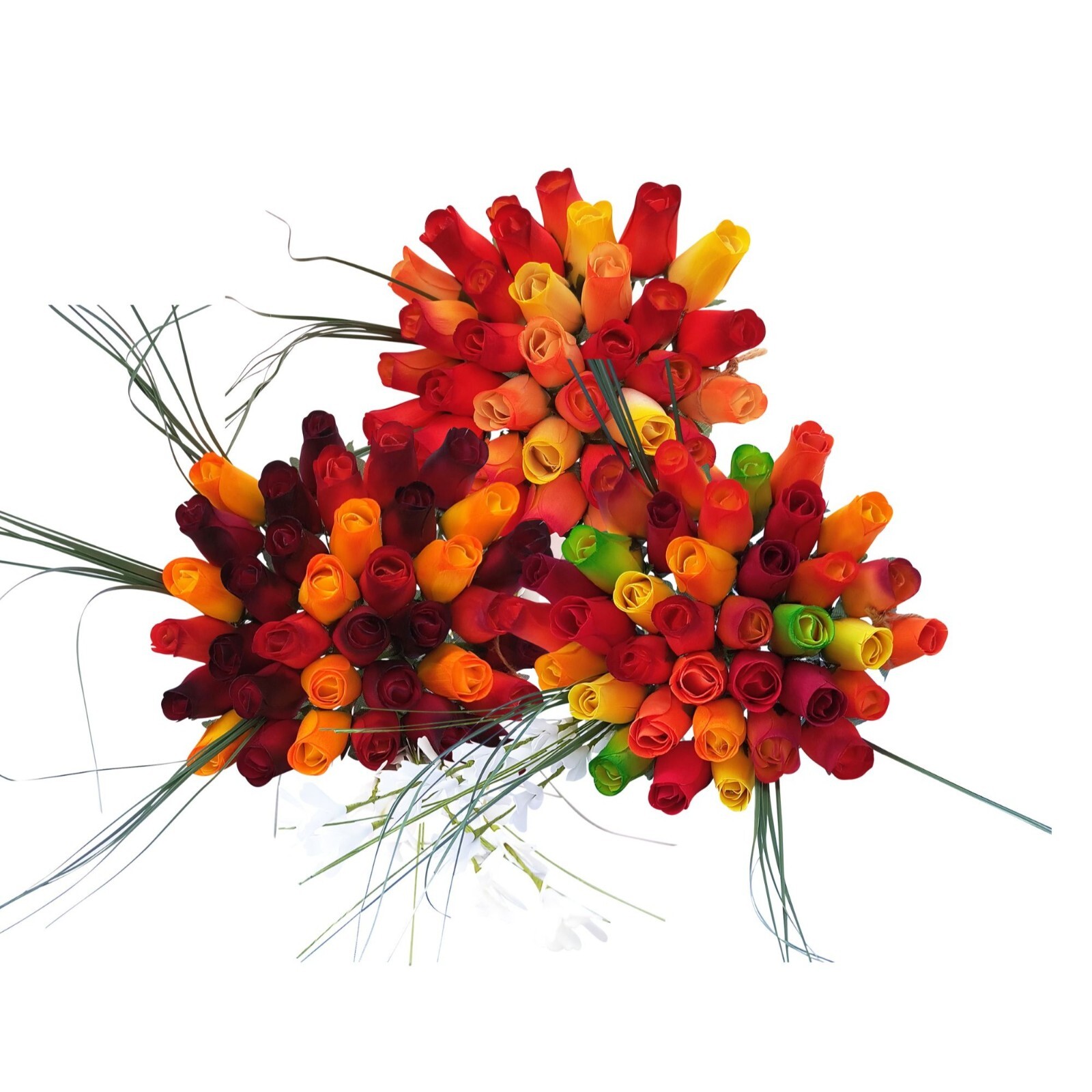 Fall Sunrise Light Colors Flower Bouquet. The Original Wooden Rose 1,2,3 Dozen