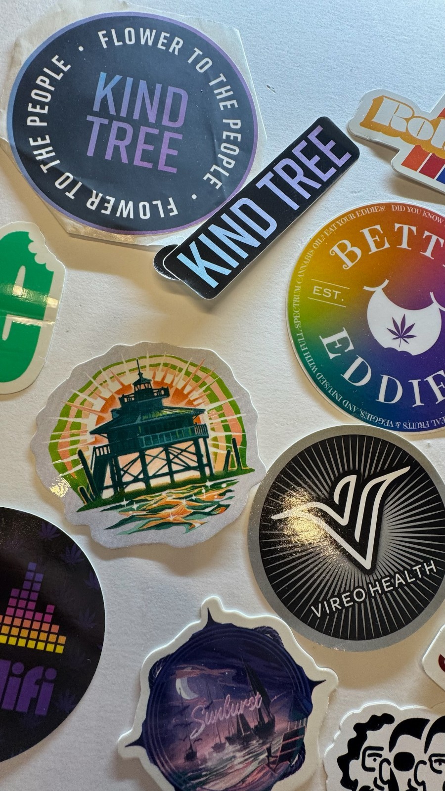 Cannabis Industry Promo Stickers Branded Marijuana Collectible 420