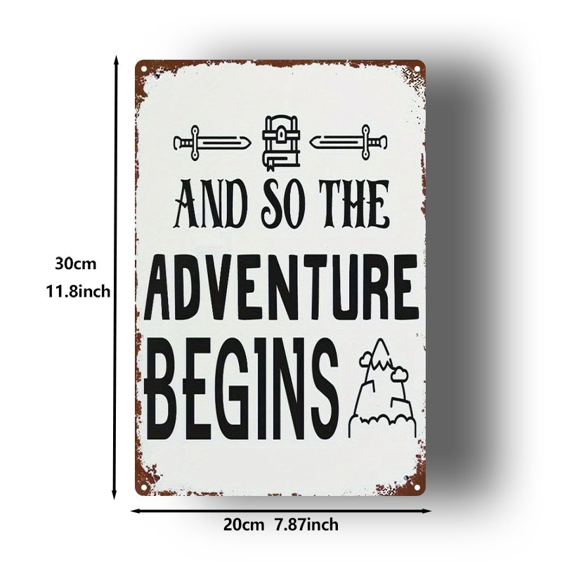 Medieval Metal Plaque 8×12 Inches Wall Decor
