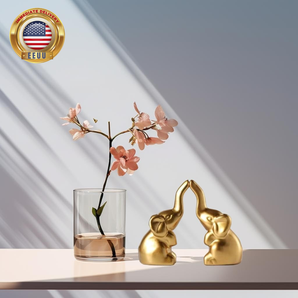 Elephant Statue Home Decor,Modern Style Figurines,Sculpture for Living Room Offi