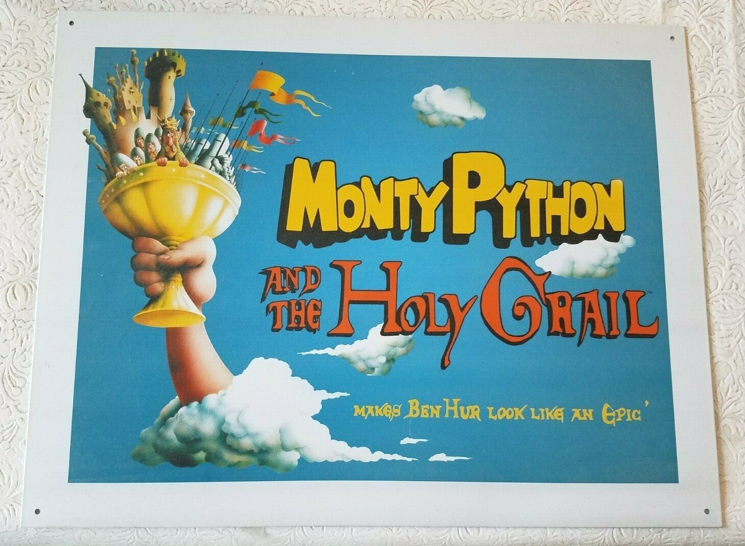 Monty Python and the Holy Grail Classic Comedy Movie Metal Tin Sign USA MADE &rsquo;04