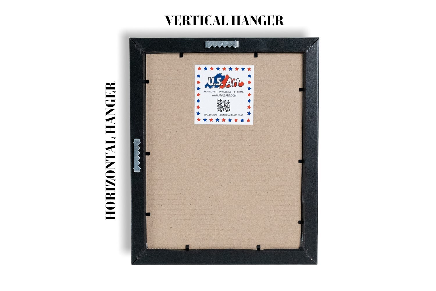 US Art Frames 1&Prime; Flat Italian Carbon Silver MDF Picture Poster Frame, Custom-A