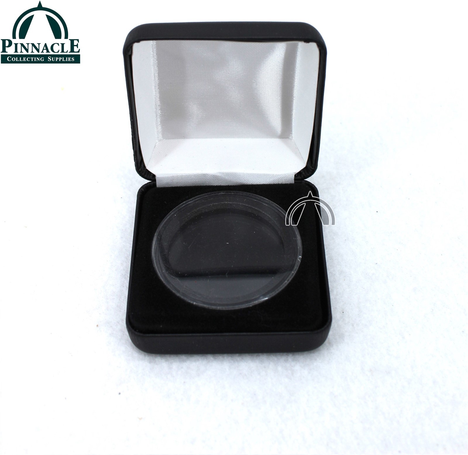 Black Leatherette Box & Coin Capsule for 1oz American Silver Eagle Dollar