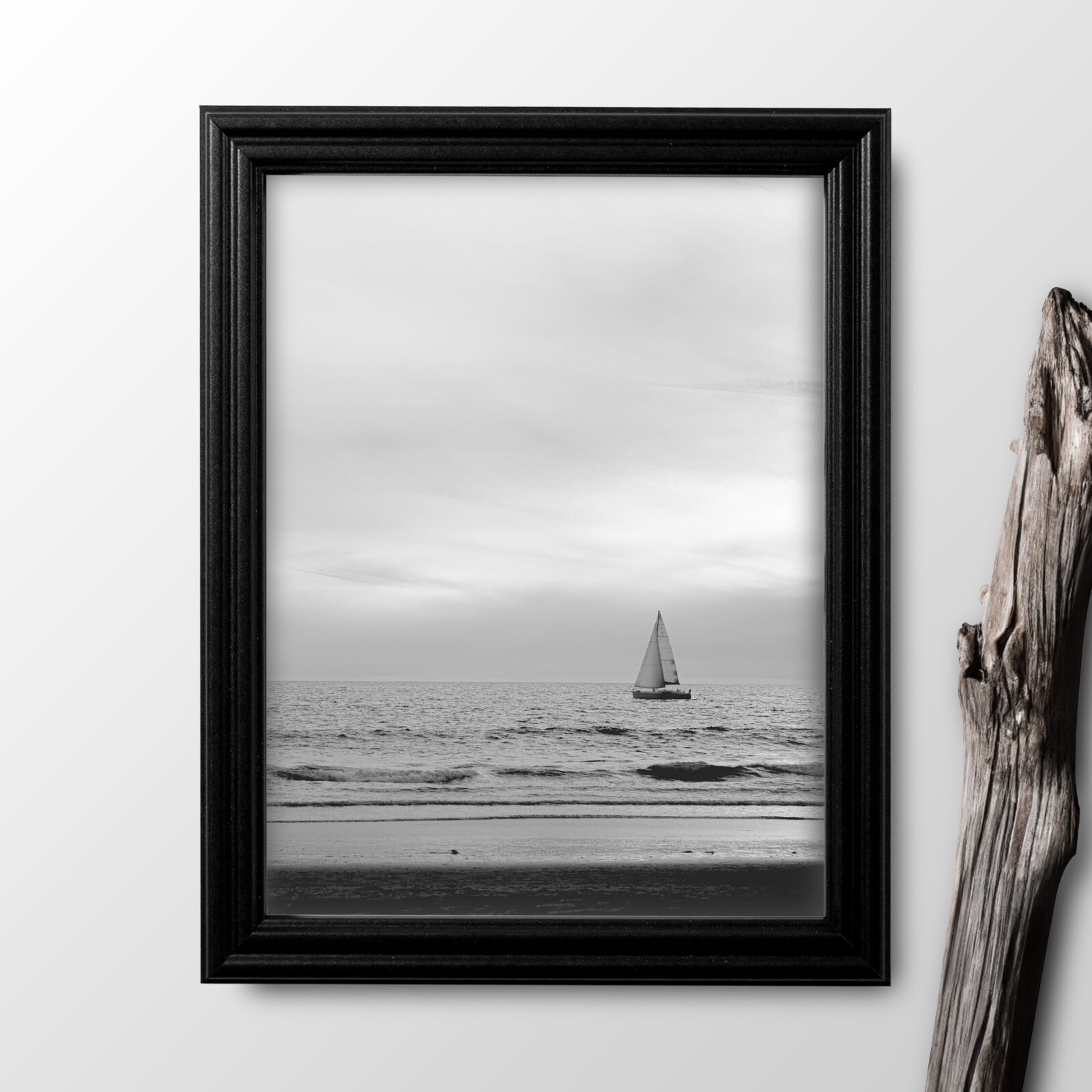 US Art Frames 0.75&Prime; Traditional Black Solid Poplar Wood Picture & Poster Frames