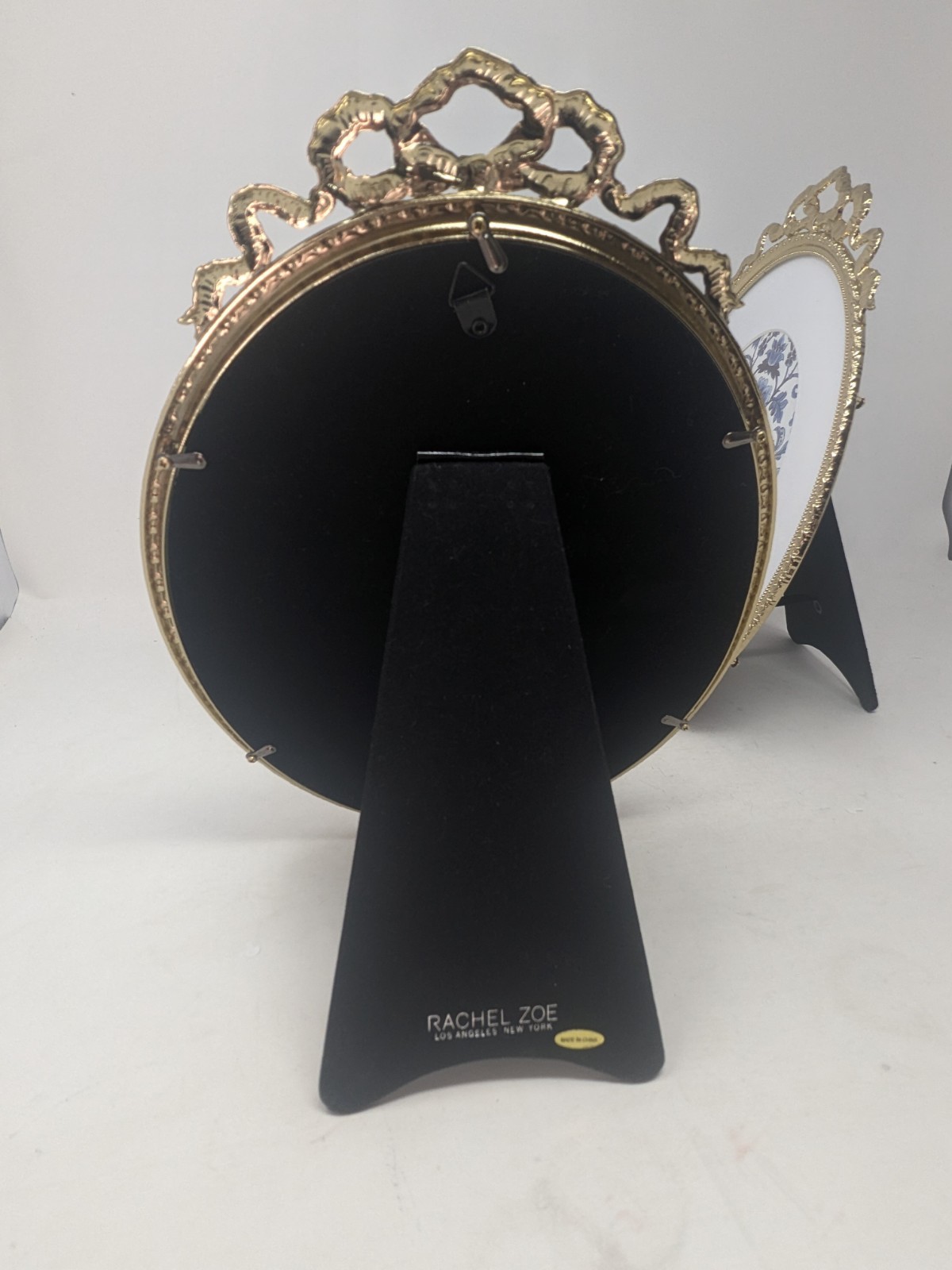 2 Rachel Zoe Gold Tone Photo Picture Frame 8×10 Ornate Baroque Style Fancy Oval