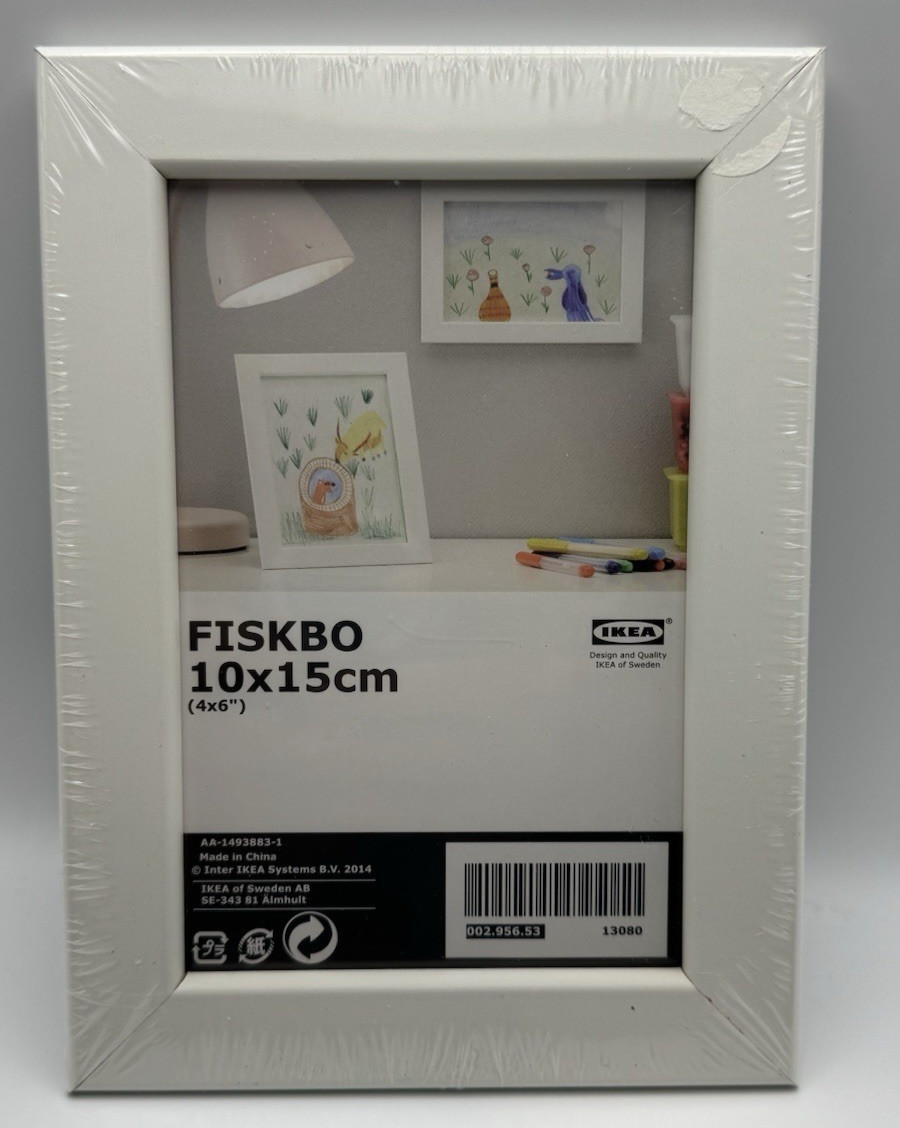 IKEA FISKBO 4×6 in Matte White Picture Frame Wide Edge Portrait or Landscape
