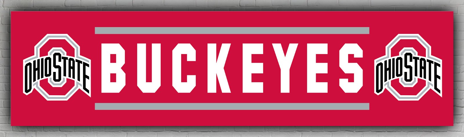 Ohio Football Team Memorable Banner 2x8ft 60x240c Buckeyes Fans Best Banner
