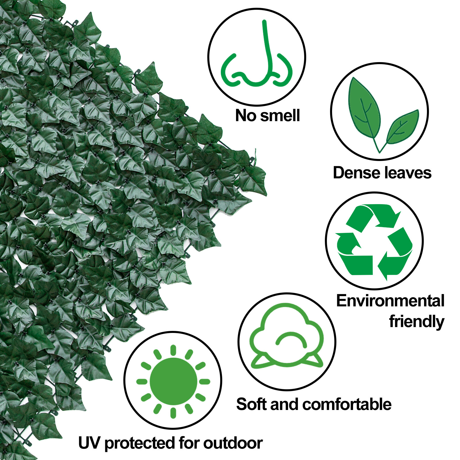 Artificial Boxwood Panel Roll Hedge Decor 39*118 Inch Privacy Fence Grass US