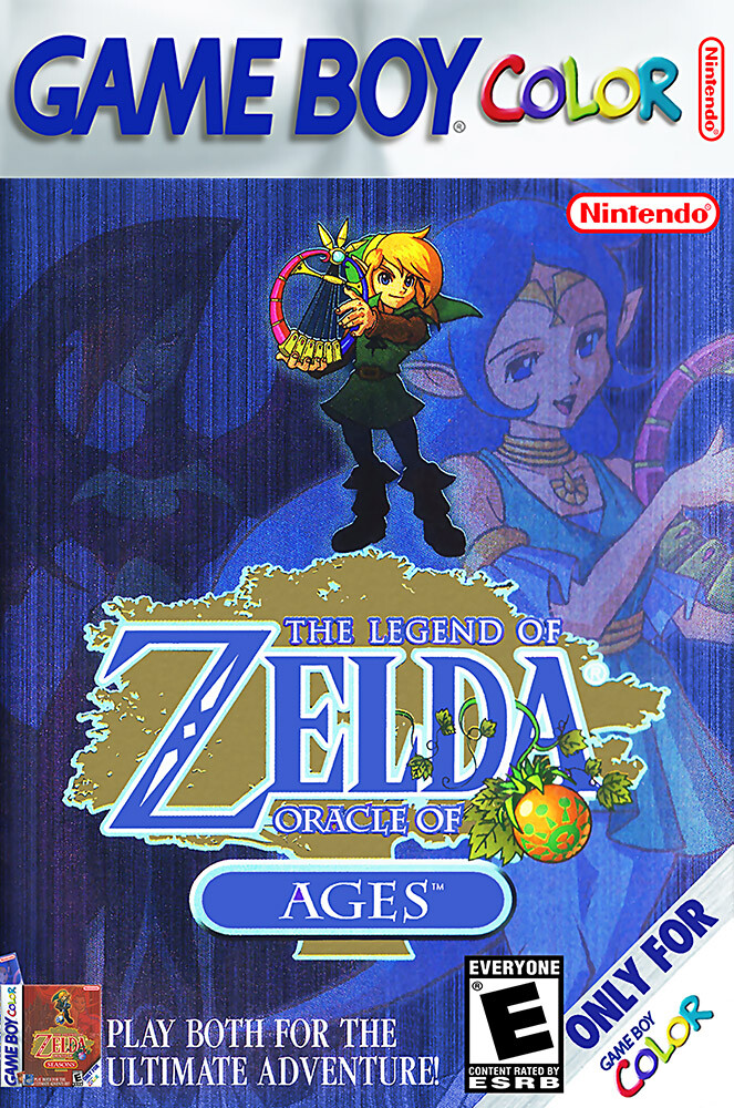 The Legend Of Zelda Oracle Of Ages BOX ART GBC POSTER MADE IN USA – GBC045