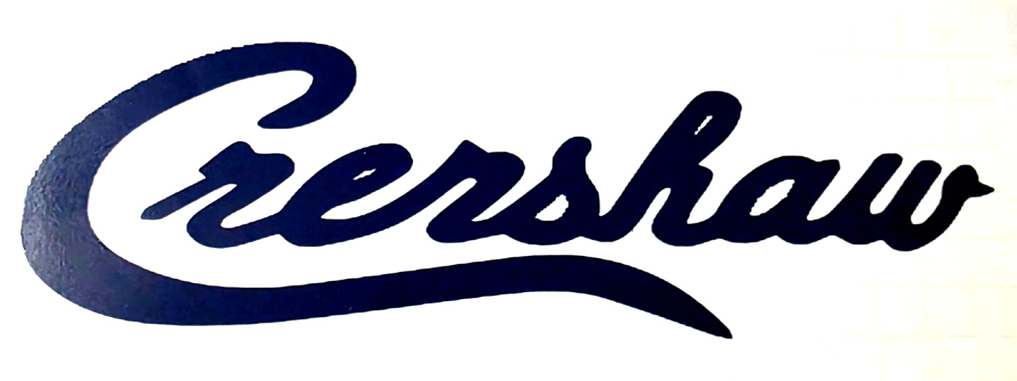 Crenshaw Dark Blue 2×8 Inches Vinyl Decal Sticker For Any Surface On Car 23/24