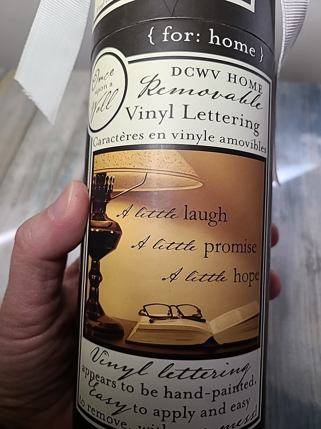 DCWV Home Removable Vinyl Wall Lettering NOB « A little laugh A little promise ..
