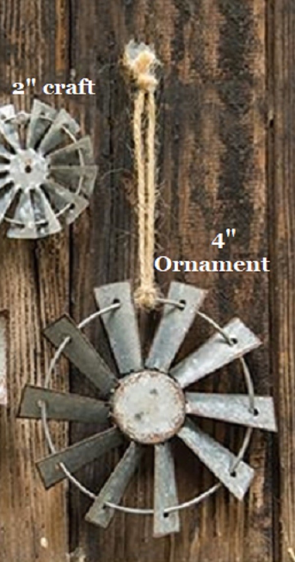 WINDMILL Wall Hanging Decor,Ornament,Craft 3 sz Galvanized Metal FARM WINDMILL