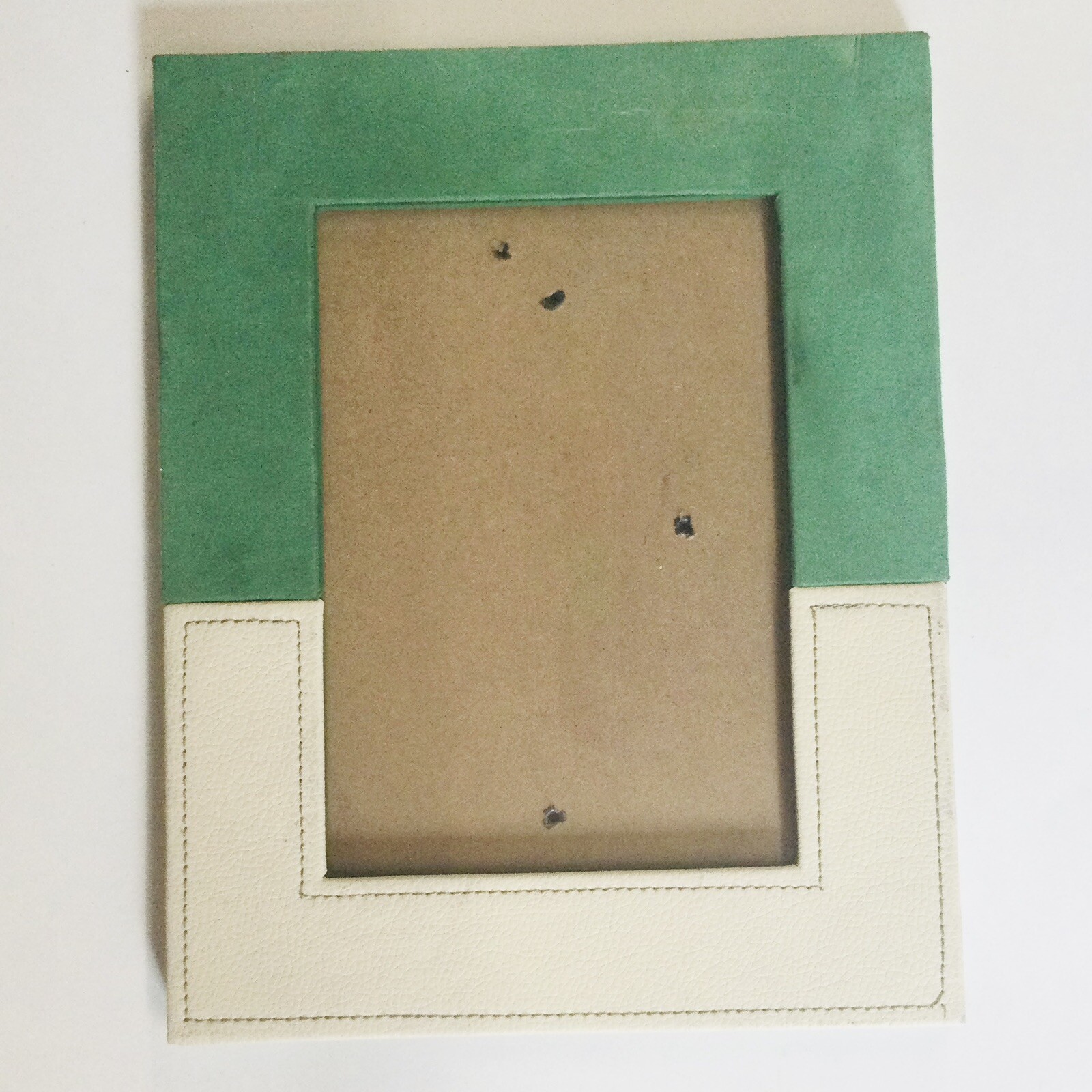 Home Decor Photo Picture Frame Green Velvet-like And White Frame For Photo 5×7”
