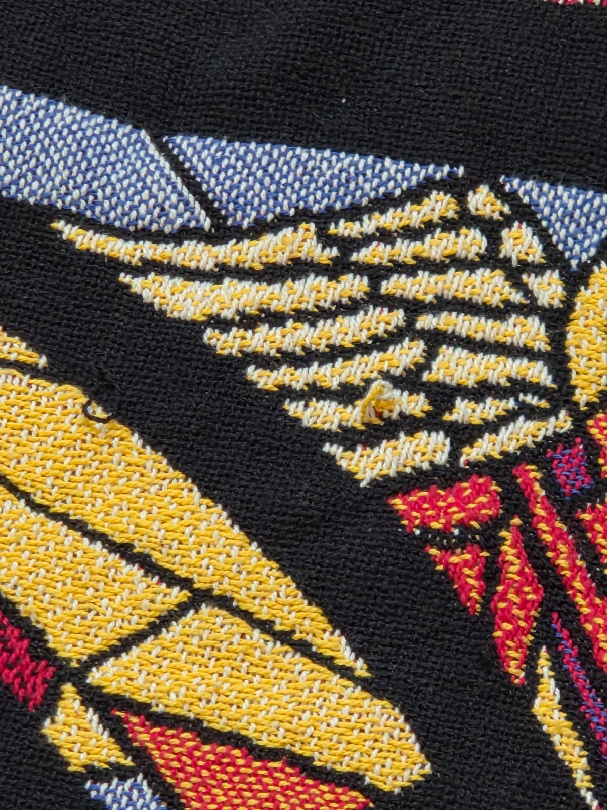Christmas Woven Tapestry Blanket Throw Nativity Stained Glass Angel Fringe 51×73