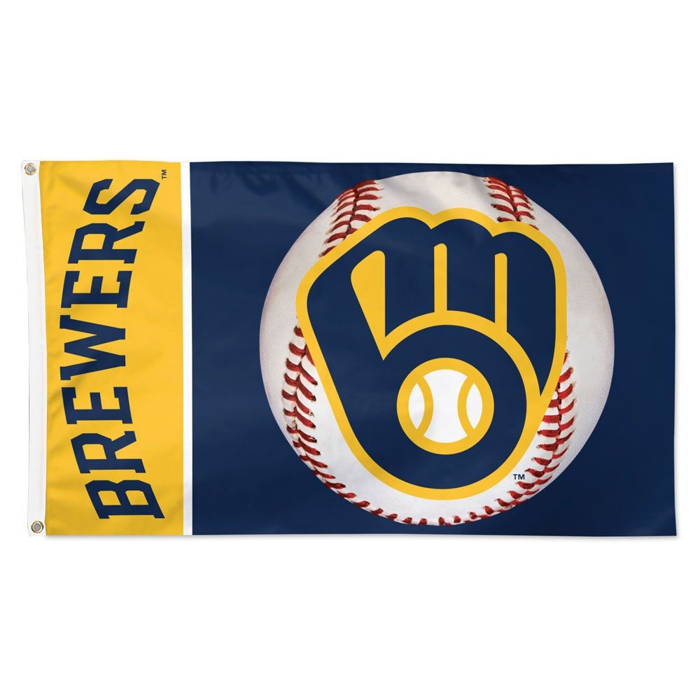 Milwaukee Baseball Team Memorable Ball Flag 3×5 ft Brewers Souvenir Banner