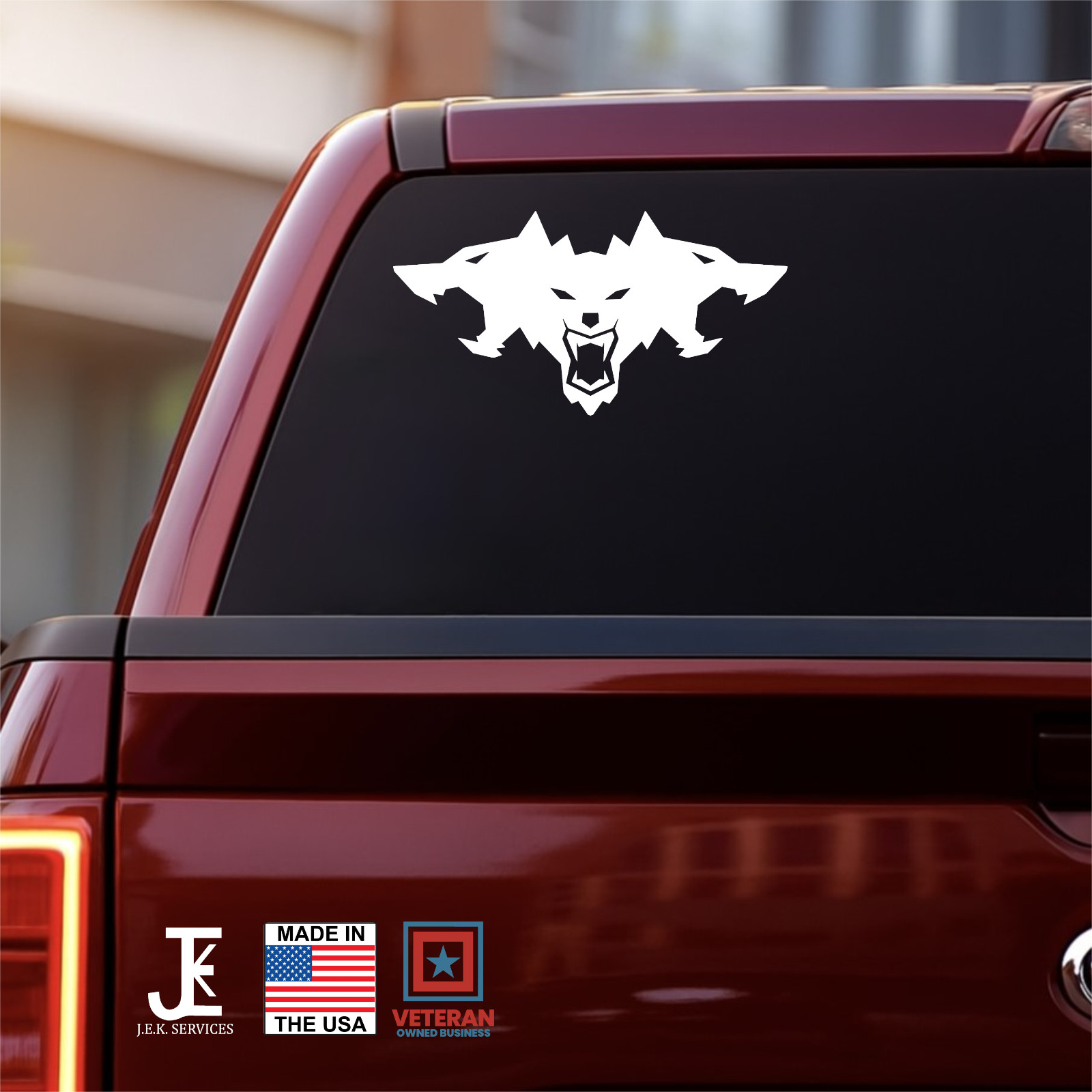 Cyberbeast Vinyl Decal – Aggressive Beast Logo Car Truck Sticker-Up To 22&Prime; Wide