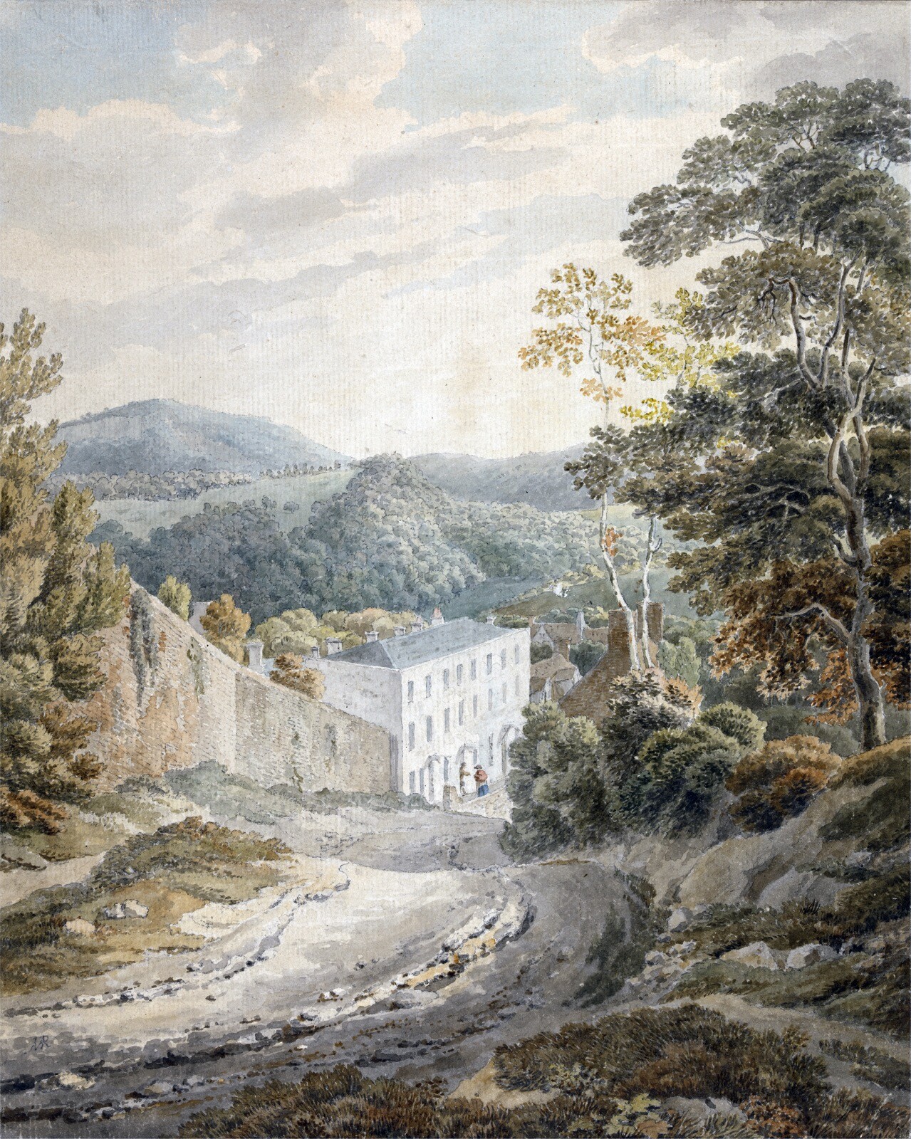 Poster Decor.Home wall art design.Michael Rooker painting.Downhill town.15188