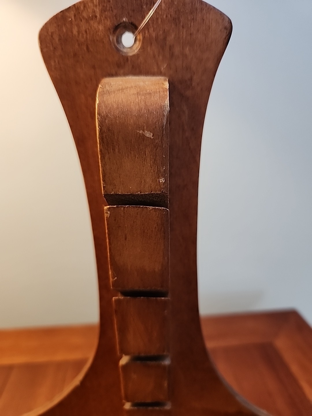 Vintage Wooden Letter Holder 12&Prime;X6&Prime; X 4&Prime; Hanging 4 Slats