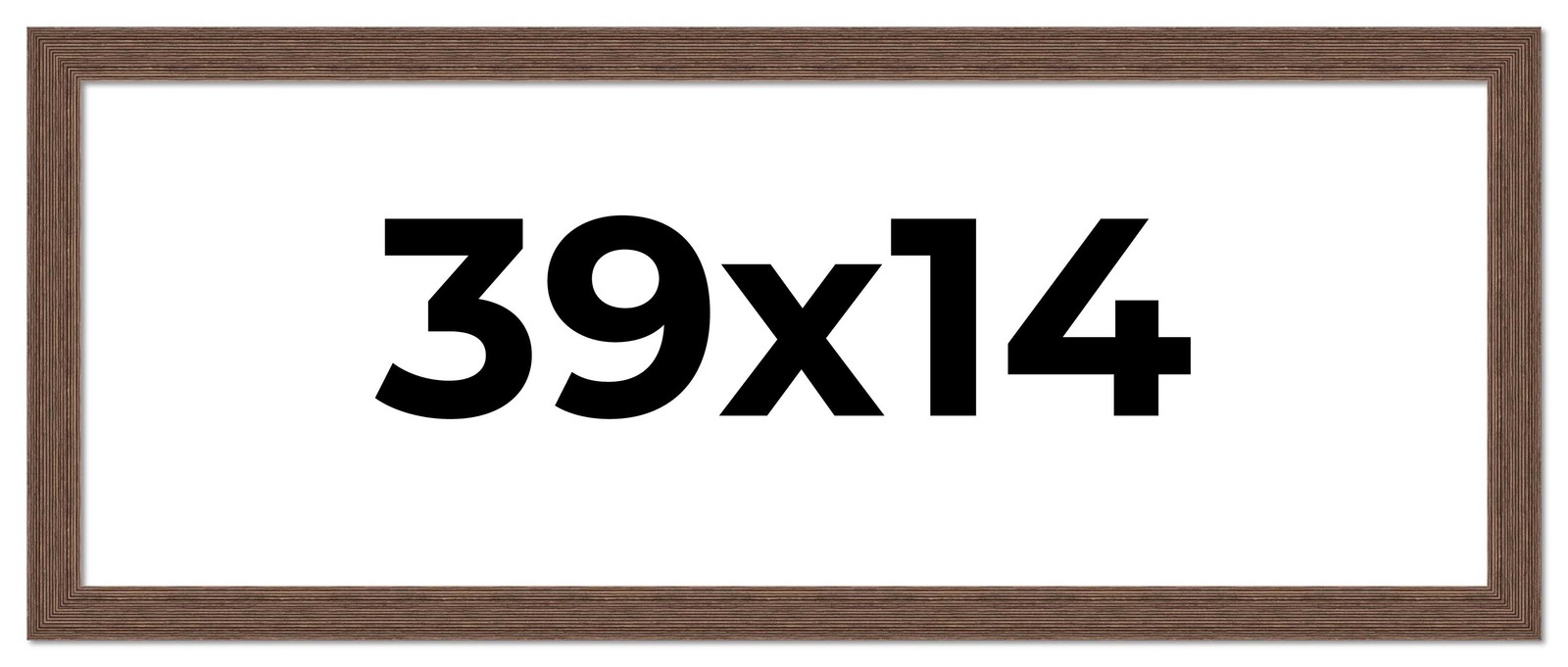 39×14 Frame Brown Farmhouse Solid Wood Picture Frame Width 1.5 Inches | Interior