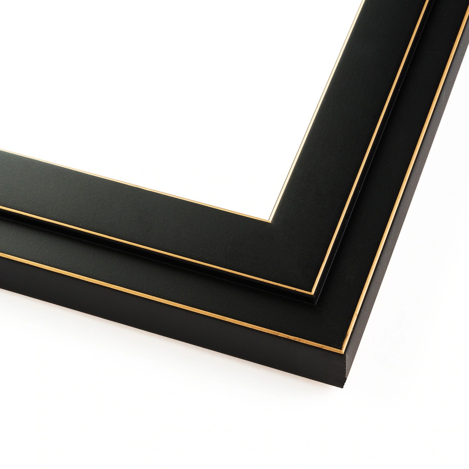 27×30 Frame Black Real Wood Picture Frame Width 1.25 inches | Interior Frame Dep