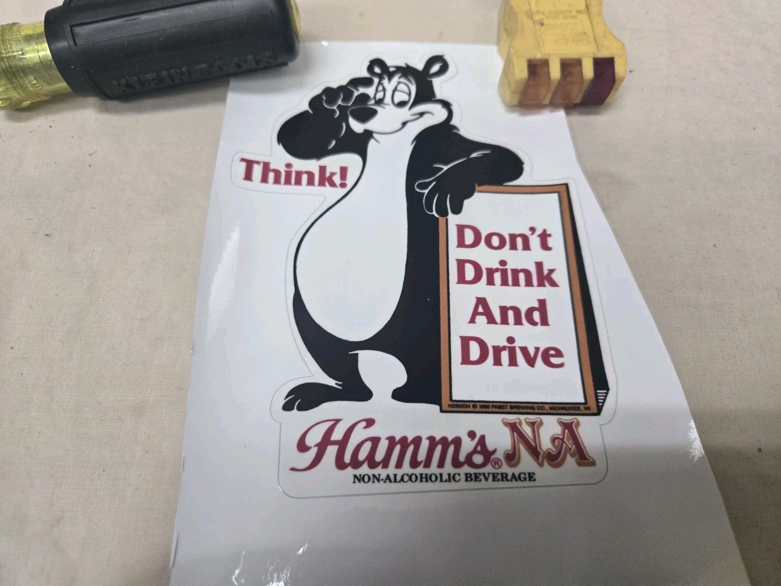 Hamms Bear Sticker Decal