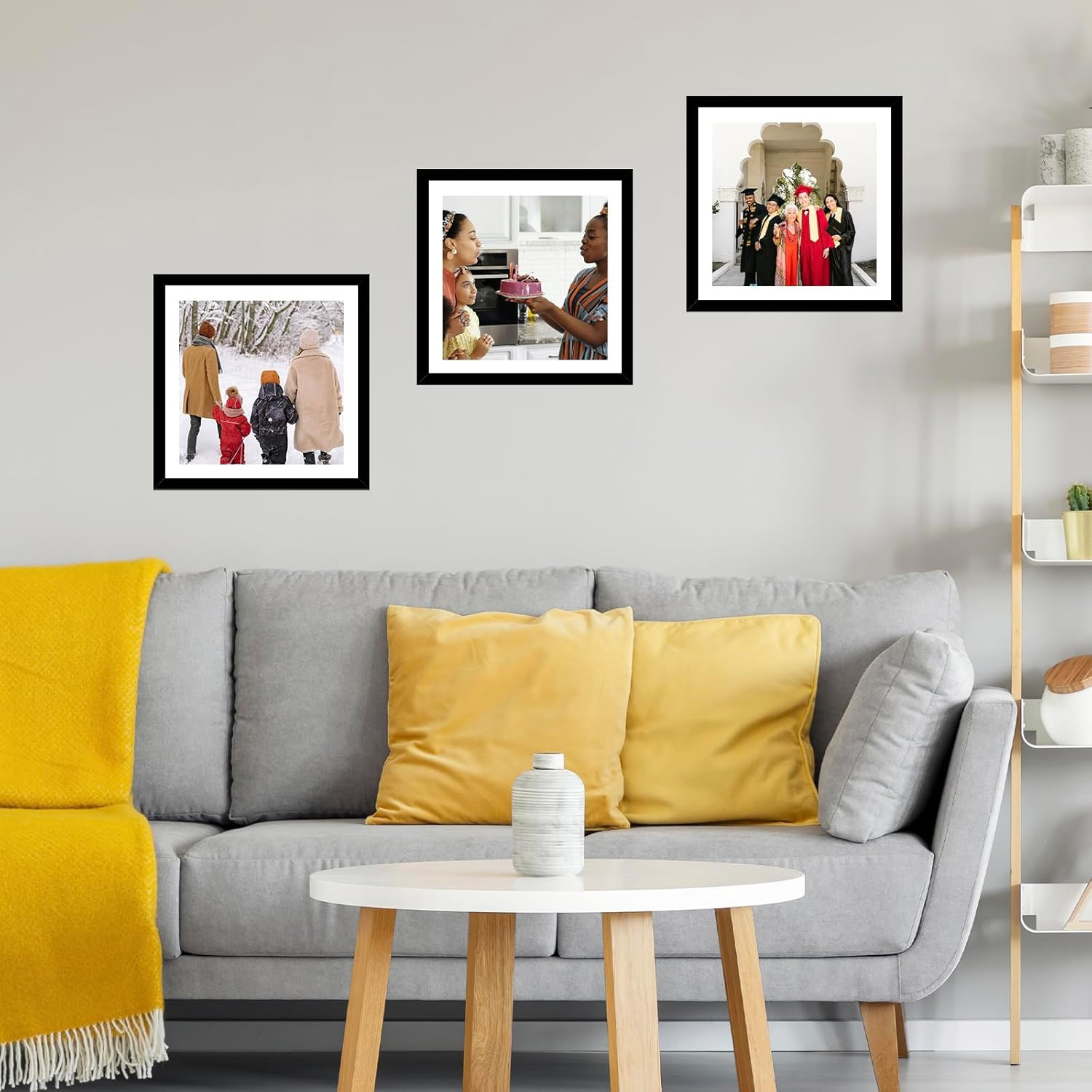 12X12 Picture Frame with Mat for 30 X 30Cm Diamond Art Painting, Display Photo 1