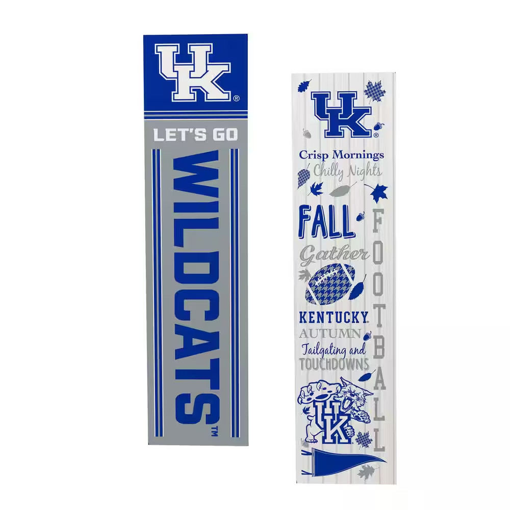 47 In. Double-Sided Leaner Fall Seasonal Porch Sign, University of Kentucky