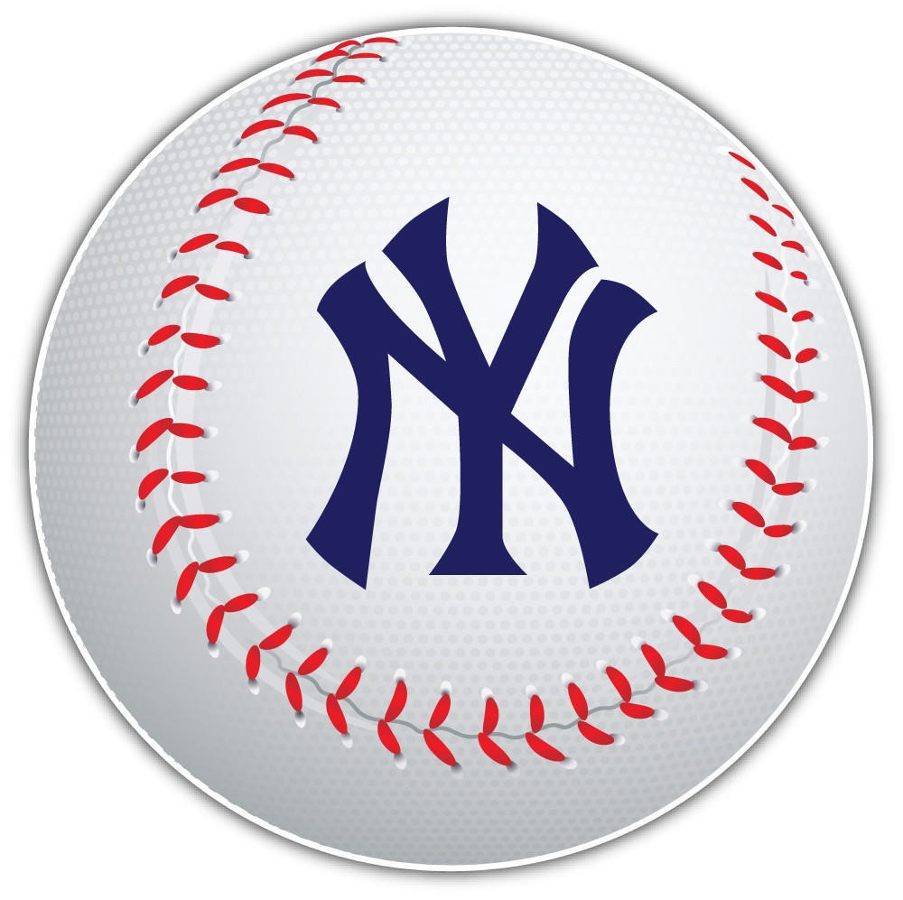 New York Yankees MLB Symbol Logo Ball Car Bumper Sticker Decal – 3 » or 5 »