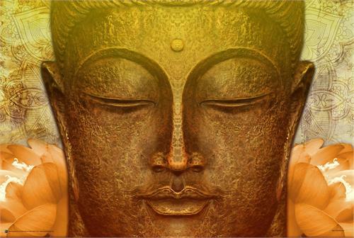 Buddha Gold Poster 36in x 24in