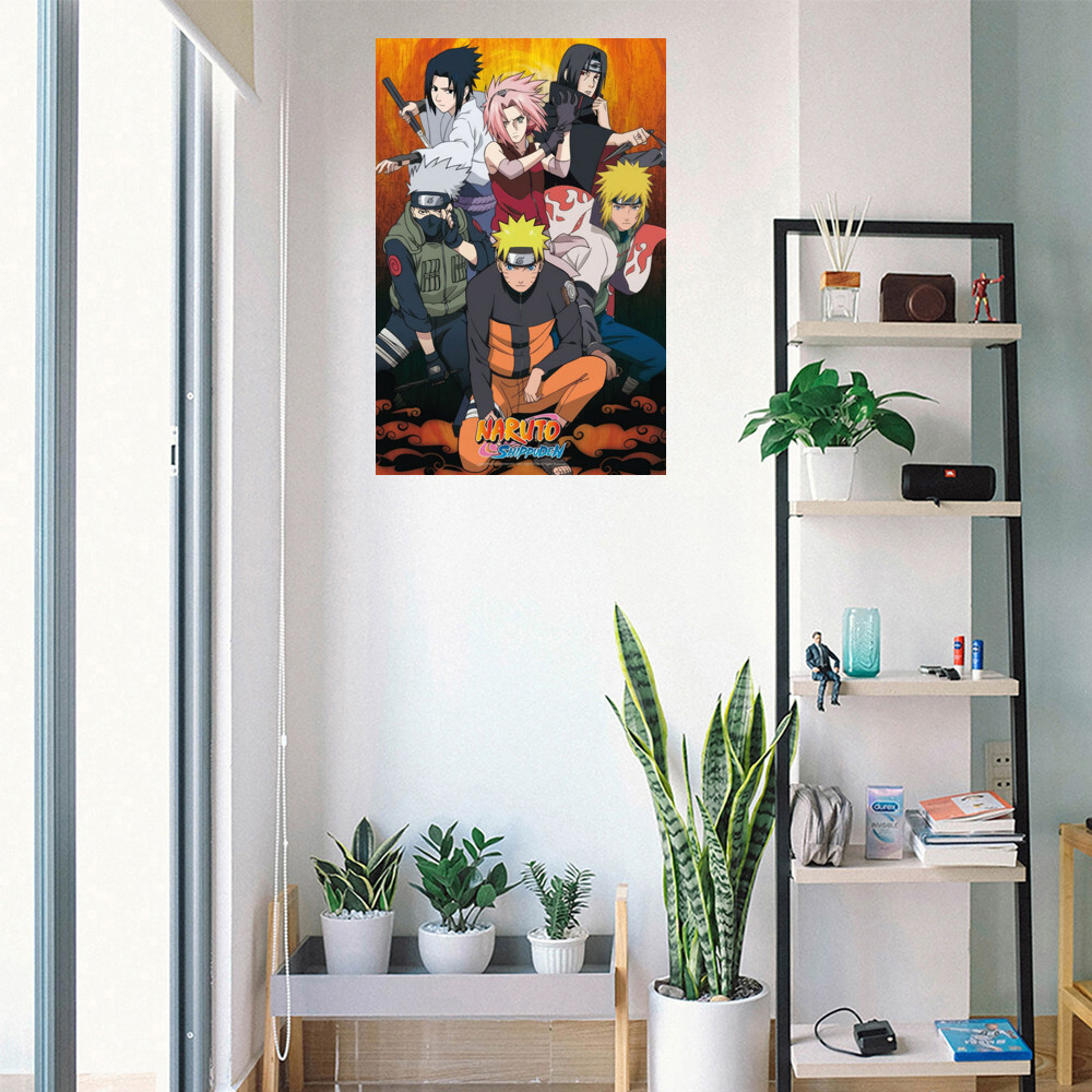 Naruto Shippuden – Anime TV Show Poster (Naruto & Friends) (Size: 24&Prime; x 36&Prime;)