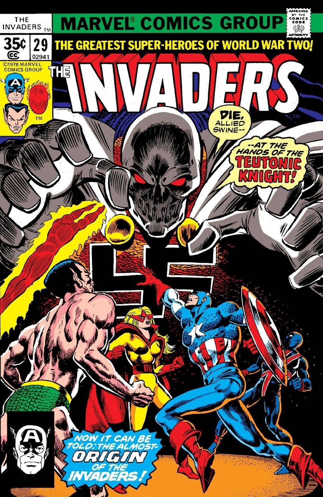 INVADERS #29 COMIC BOOK COVER Poster print 11&Prime;x17&Prime;