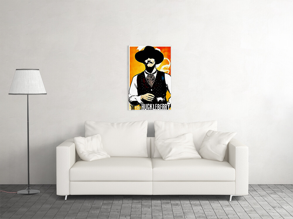 Doc Holliday Tombstone Im Your Huckleberry Graphic Print Wall Art – POSTER 20×30