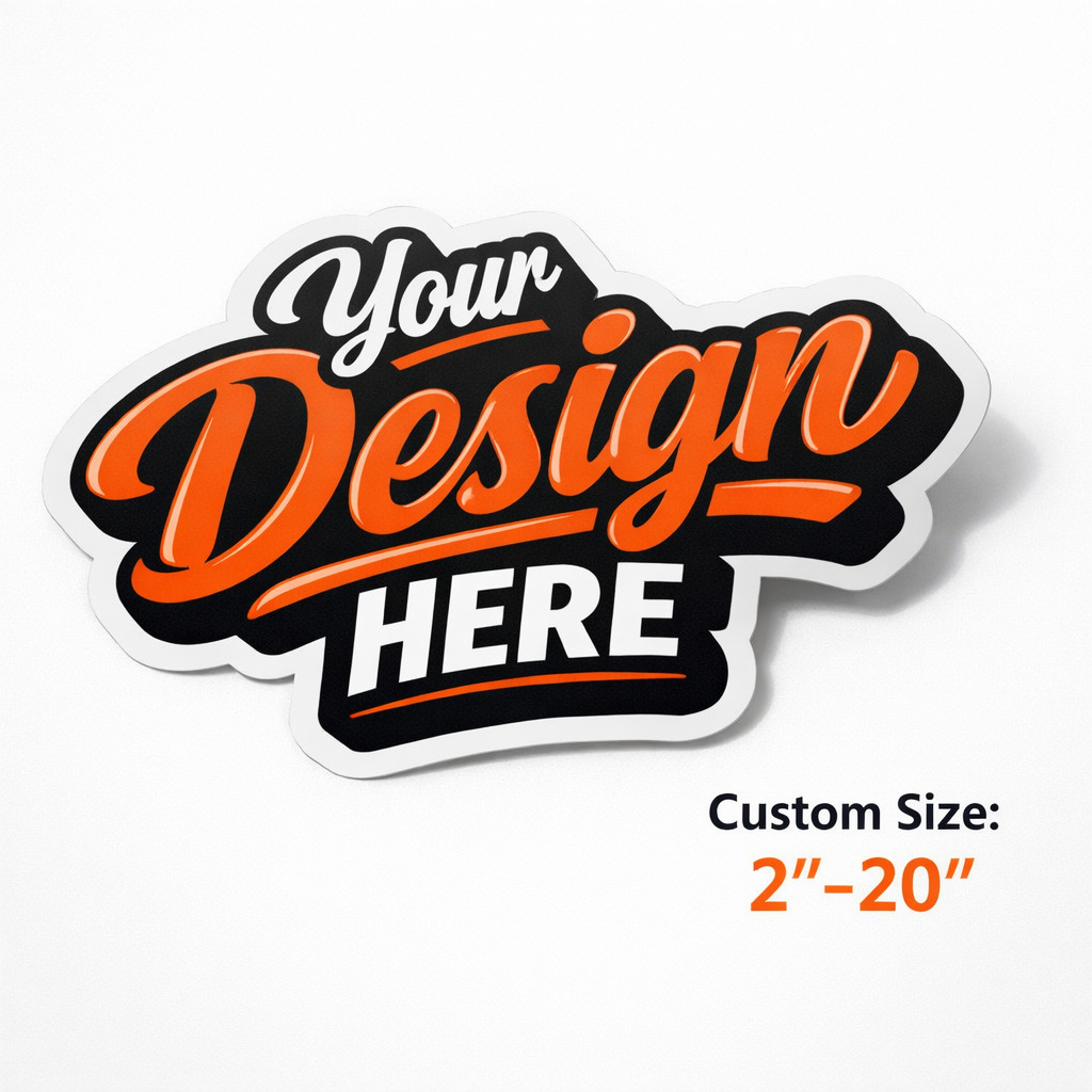 Custom Logo Stickers Vinyl Die Cut Decals Waterproof UV Resistant 2&Prime;-20&Prime;