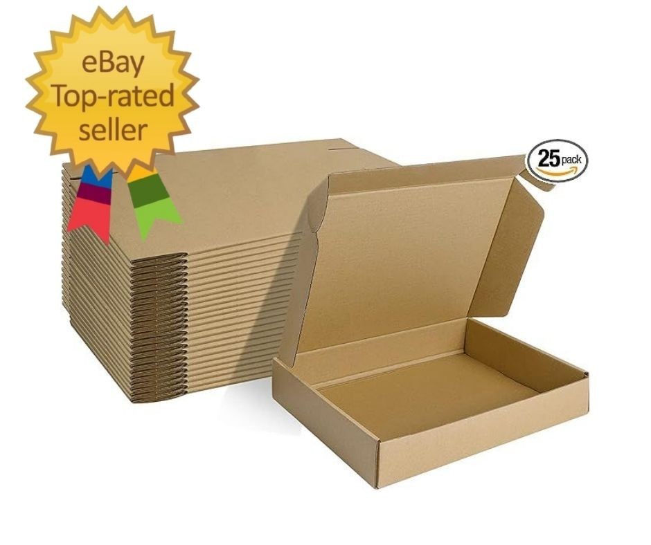 11X8X2 Inches Shipping Boxes Pack of 25, Small Corrugated Cardboard Box for Mail
