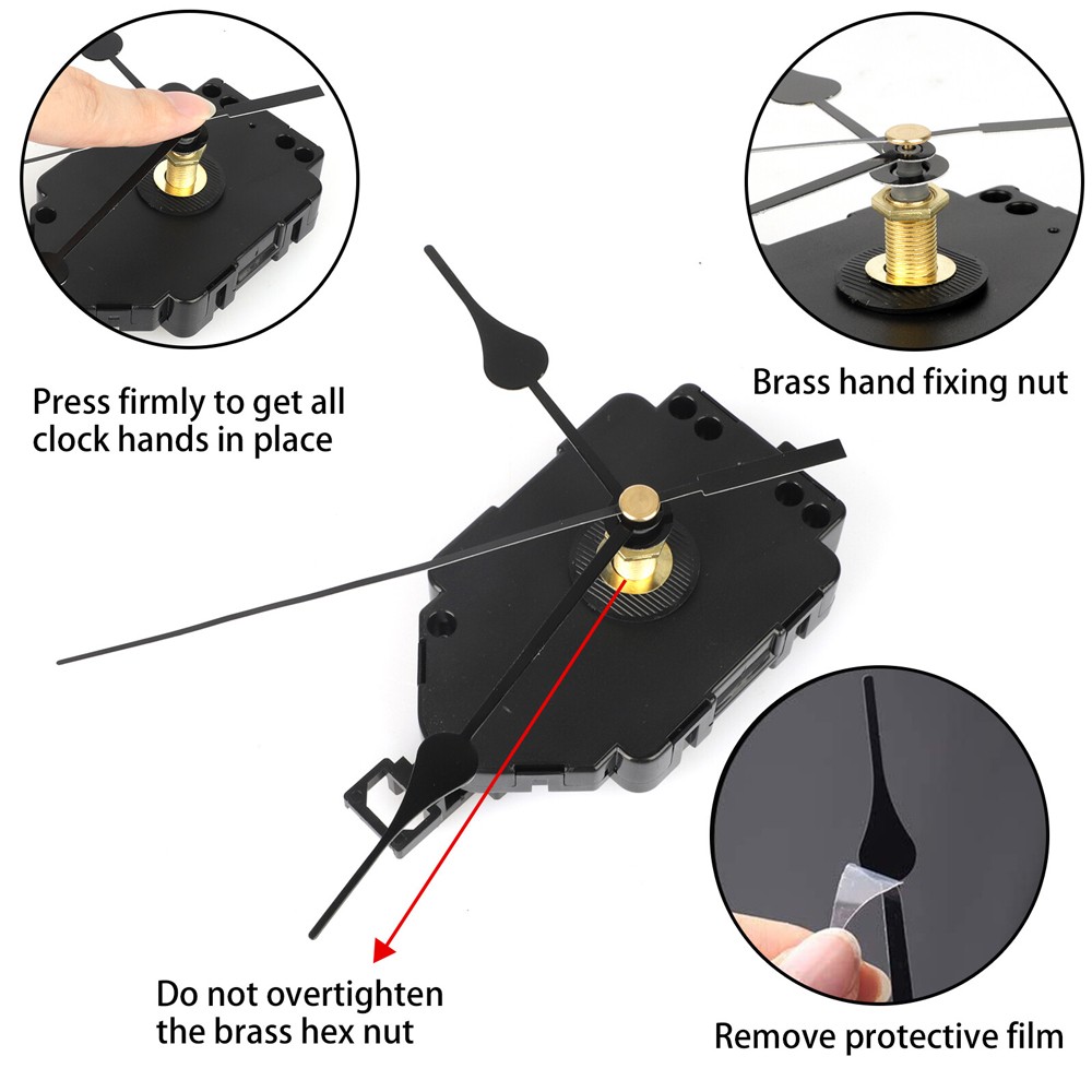2Sets Quartz Wall Clock Pendulum Swing Movements Mechanism DIY Kits Repair Parts