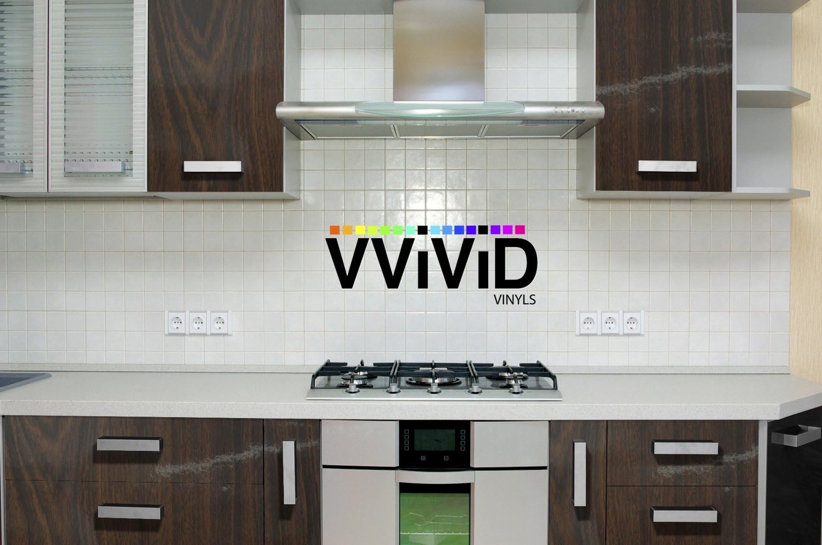 VVIVID High Gloss Dark Brown Cedar Striped Wood Grain Faux Finish Textured Vi…