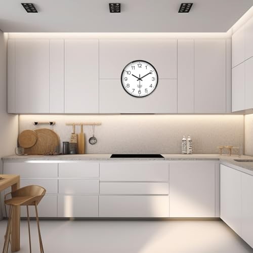 8 Inch Small Classic Wall Clock for Living Room Bedroom 8 Inch-1pcs White