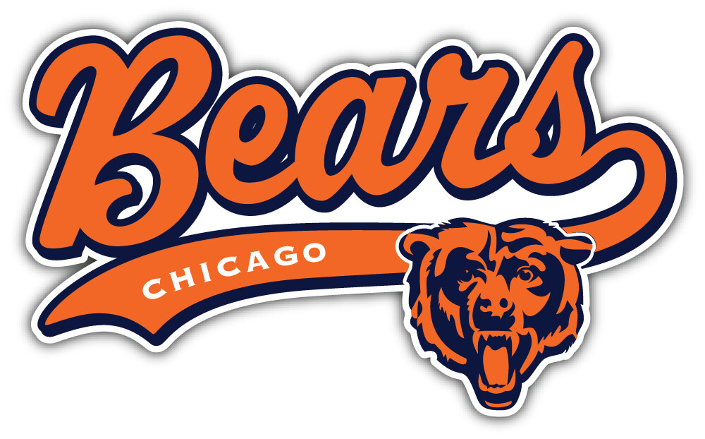 Chicago Bears NFL Football Sport Logo Car Bumper Sticker Decal  »SIZES »