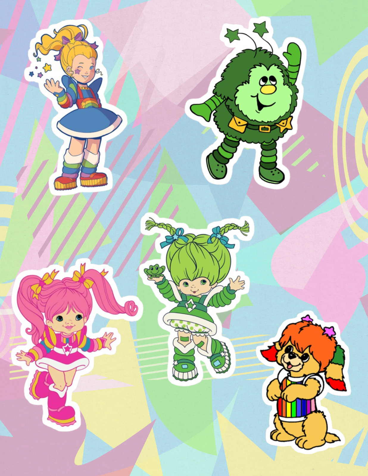 Rainbow Brite 80&rsquo;s 5pc Sticker Pack