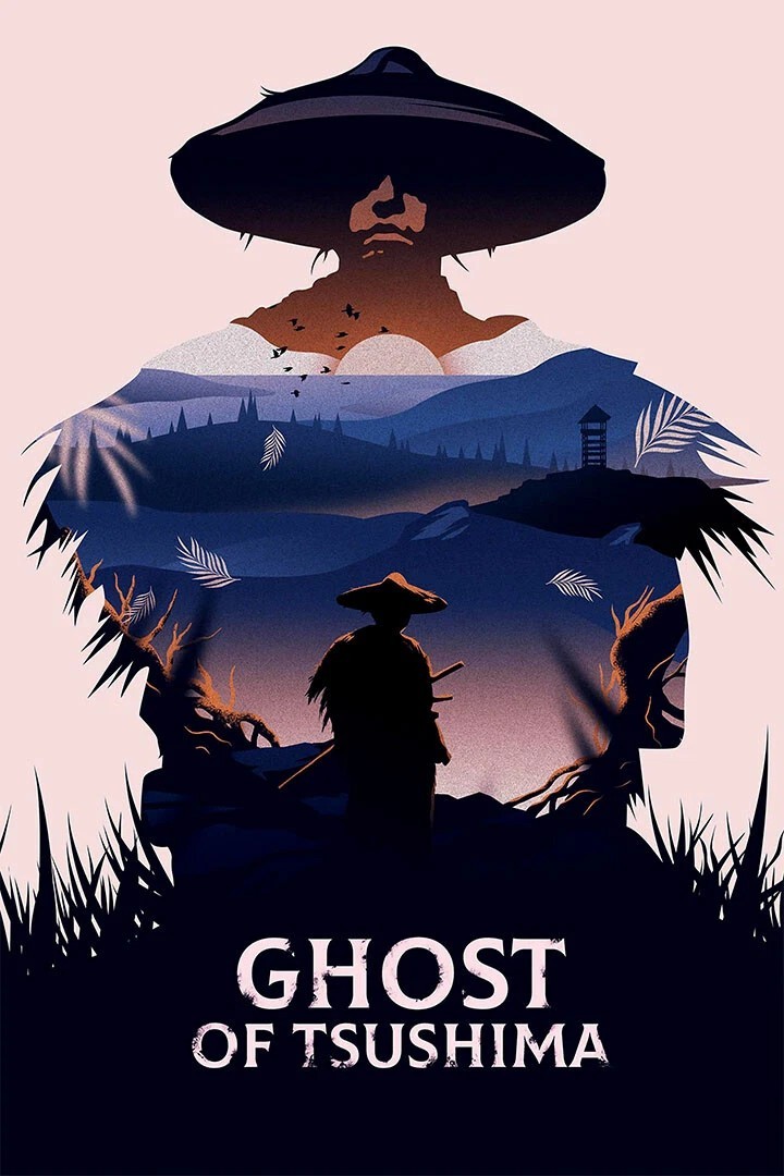 The Game Of Ghost Of Tsushima Video Game Series Poster print 11&Prime;x17&Prime; home decor
