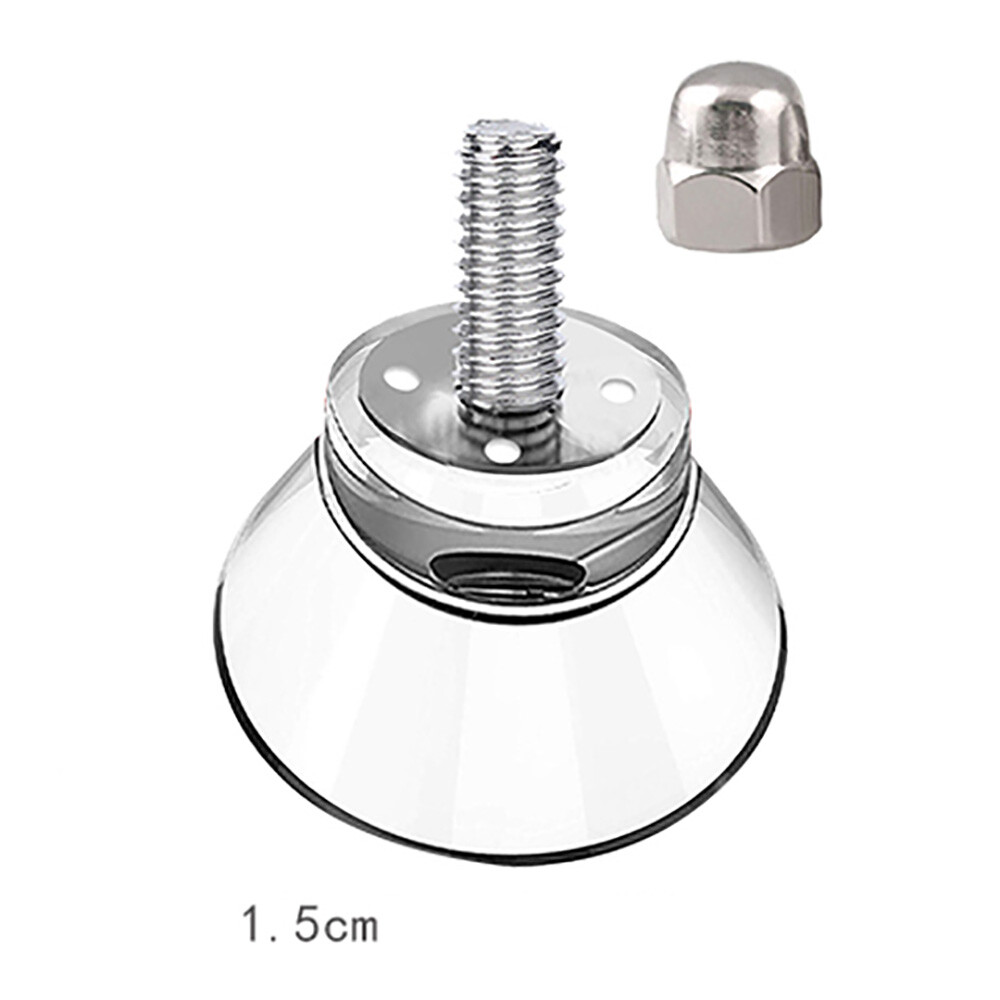 1.5 2.5 3.2 4.1 5.1 5.8cm PVC Suction Cups / Hooks Window Suckers With M4 Thread