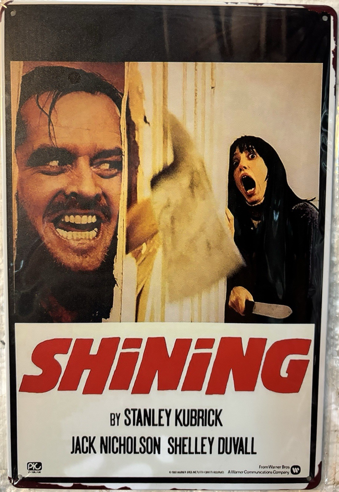 TIN SIGN 8×12 The Shining Hollywood Movie Jack Nicholson Stanley Kubrick Ax DD9