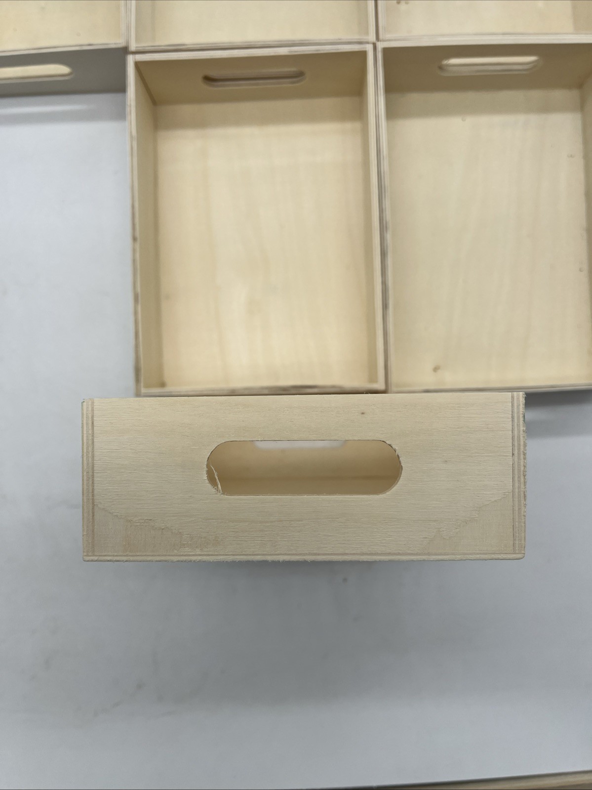 6 Greenbriar International Unpainted Small Wooden Trays DIY 6.5&Prime;x4.75&Prime;x1.5&Prime;