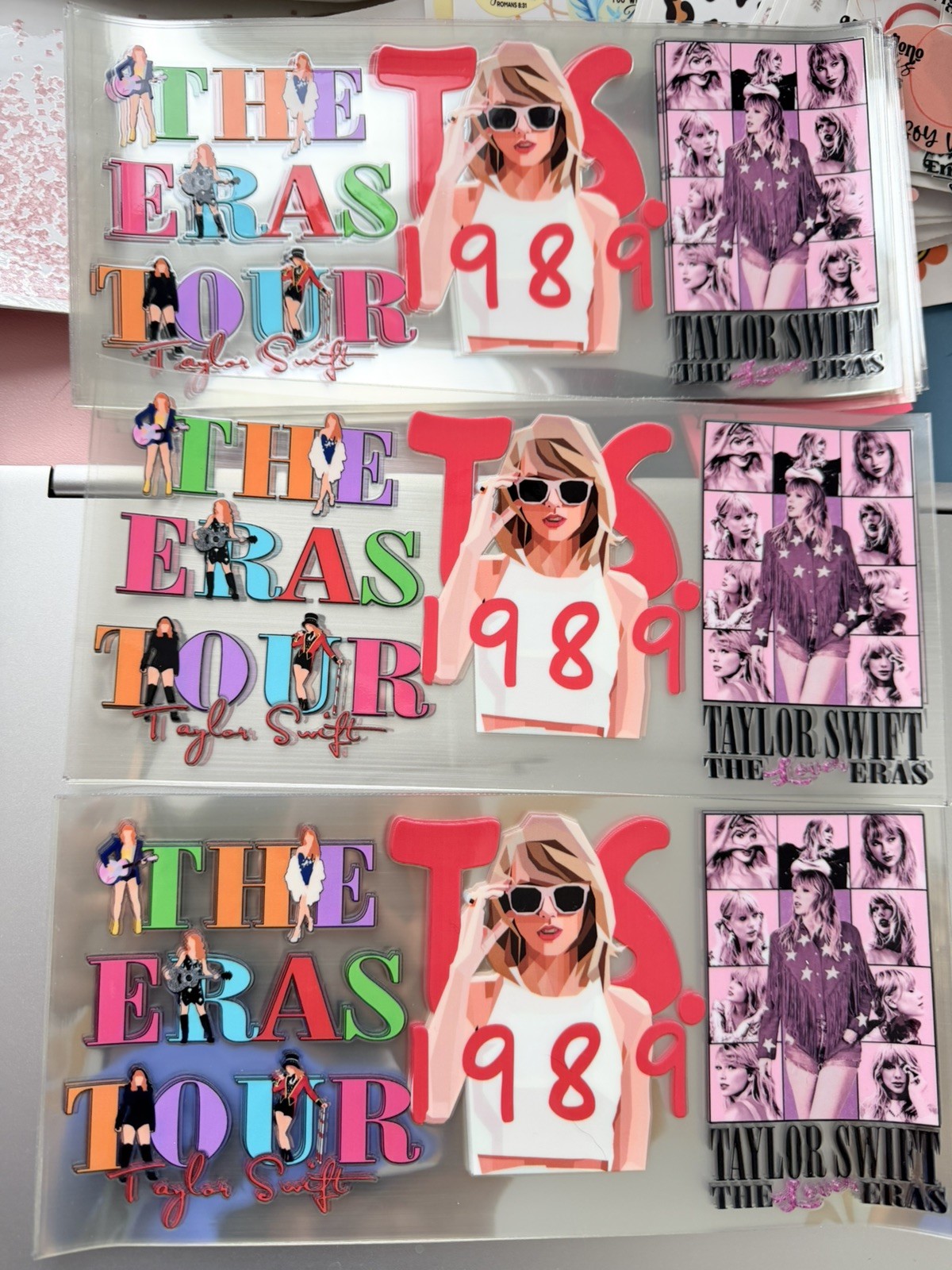 UV DTF Cup Wraps 16 oz Transfer Decal Stickers Set Of 10