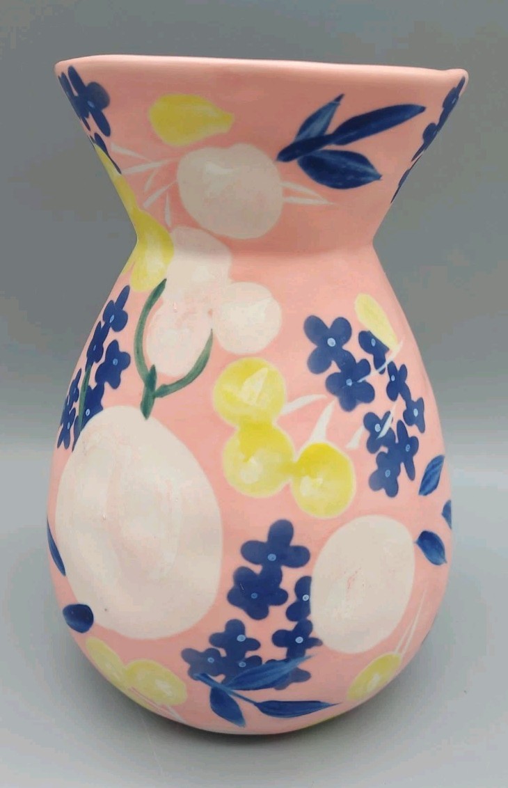 ANTHROPOLOGIE “CARMO” STONEWARE CERAMIC 6&Prime; VASE— RETIRED DESIGN 20