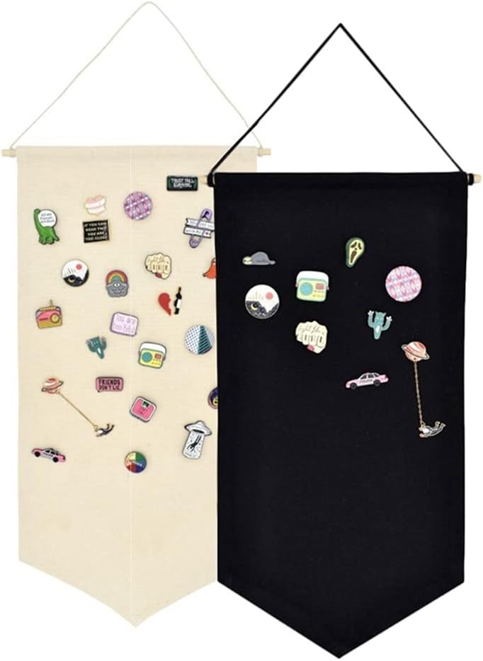 Elegant Black Wall Pin Display Banners – Perfect for Accessories & Pins
