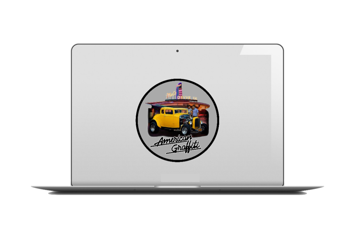 Movie – American Graffiti 4&Prime; Vinyl Decal Handmade Vehicle Decor Laptop Cooler 26