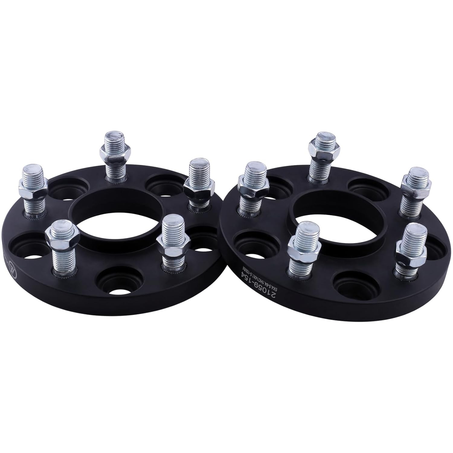 VLAOSCHI 15mm Forged 5×4.5 to 5×120 Hubcentric Wheel Spacers 12×1.5 Studs Black