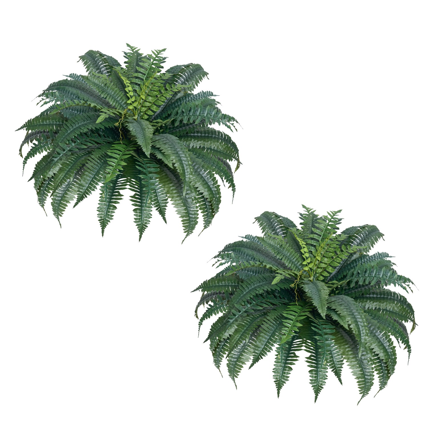 Uimoso Pack of 2 48&Prime; Artificial Boston Fern Plant Bush Plant Home Decor