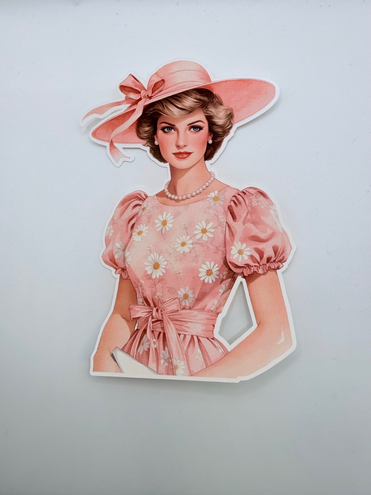 Brand New Gorgeous Princess Diana in Pink Sticker 3&Prime; by 4.5&Prime;